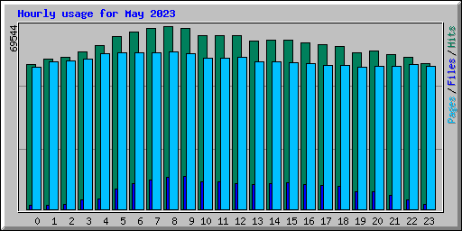 Hourly usage for May 2023