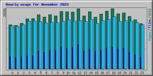 Hourly usage for November 2023