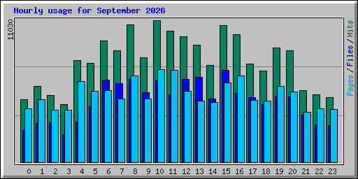 Hourly usage for September 2026